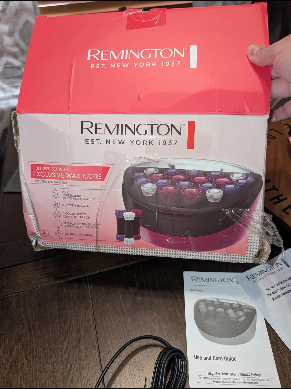 Remington Ionic Conditioning Hair Setter 20 Velvet Rollers Hot Rollers Curling.